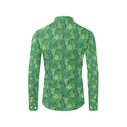 Cabbage Pattern Print Design 02 Men's Long Sleeve Shirt