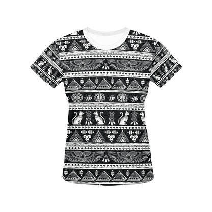 Tribal Pattern Print Design LKS305 Women's  T-shirt
