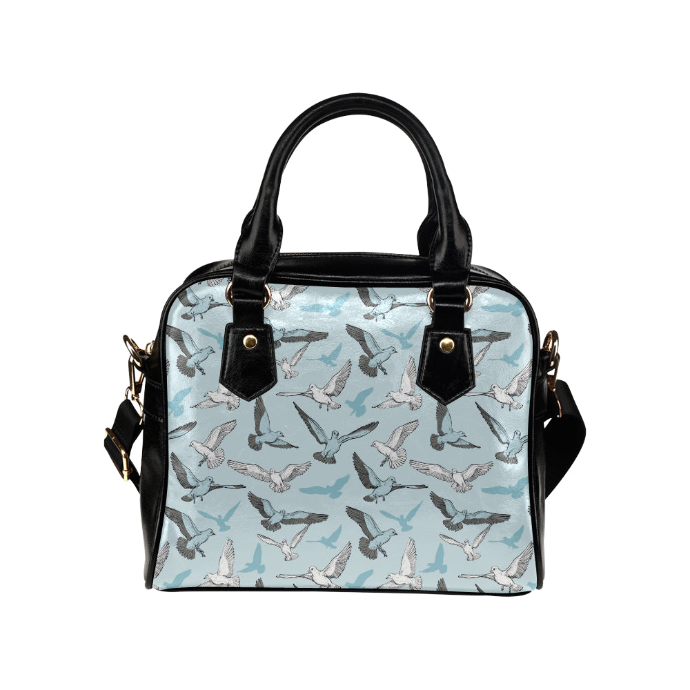 Pigeon Pattern Print Design 03 Shoulder Handbag