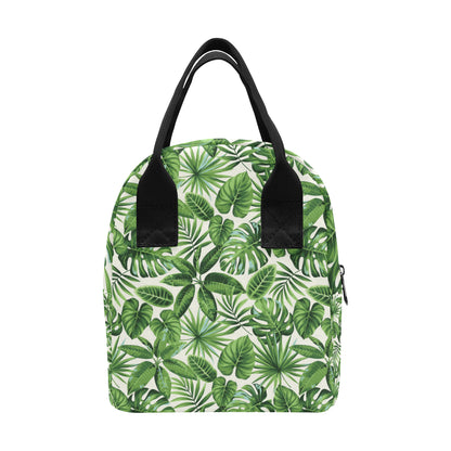Tropical Flower Pattern Print Design TF013 Insulated Lunch Bag
