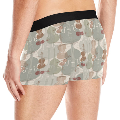 Violin Pattern Print Design 01 Men's Boxer Briefs