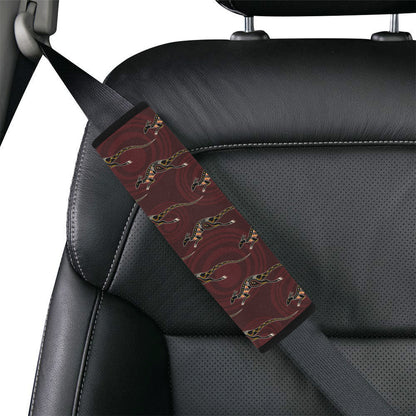 Kangaroos Pattern Print Design 05 Car Seat Belt Cover