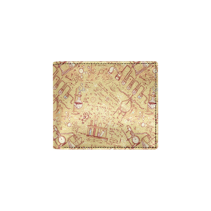 Chemical Pattern Print Design 01 Men's ID Card Wallet
