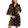 Poop Emoji Pattern Print Design A01 Women's Short Kimono