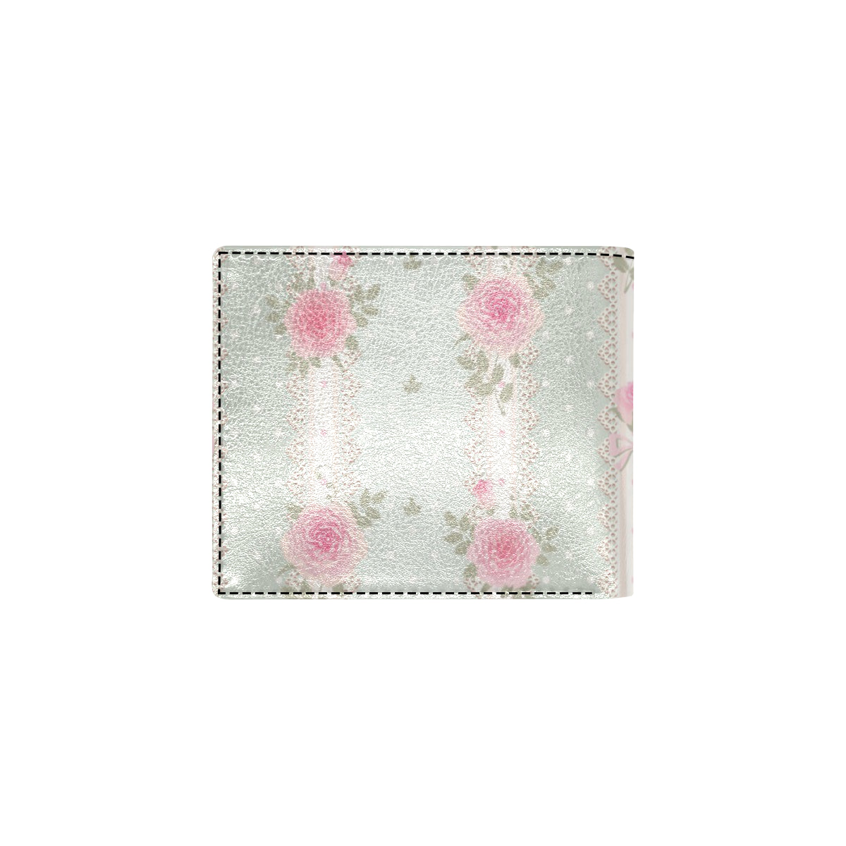 Rose Pattern Print Design RO016 Men's ID Card Wallet