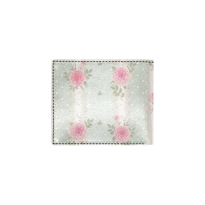 Rose Pattern Print Design RO016 Men's ID Card Wallet