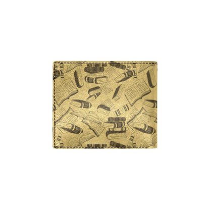 Book Pattern Print Design 02 Men's ID Card Wallet