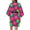 Lotus Pattern Print Design 02 Women's Short Kimono