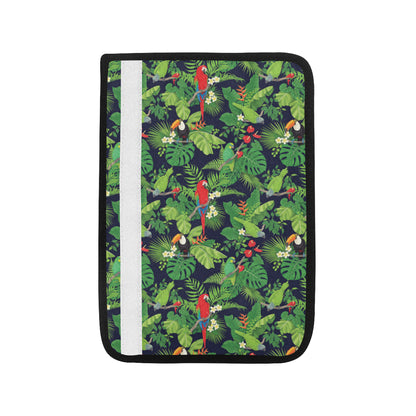 Rainforest Parrot Pattern Print Design A03 Car Seat Belt Cover