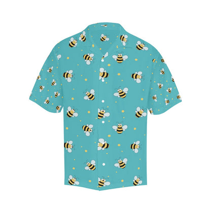 Bee With Dot Print Design LKS309 Men's Hawaiian Shirt