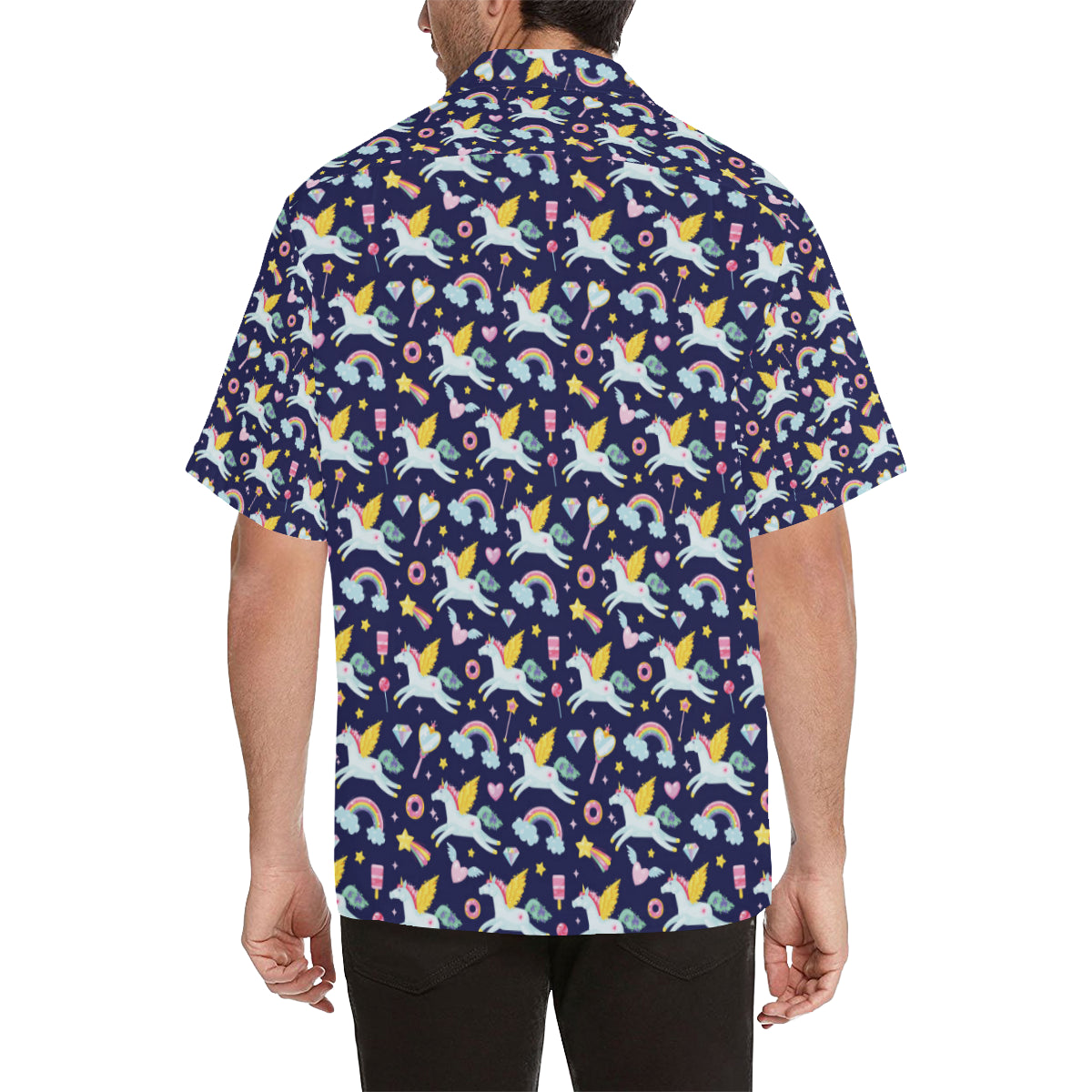 Pegasus Pattern Print Design 05 Men's Hawaiian Shirt