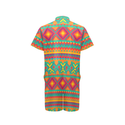 Mexican Pattern Print Design 04 Men's Romper