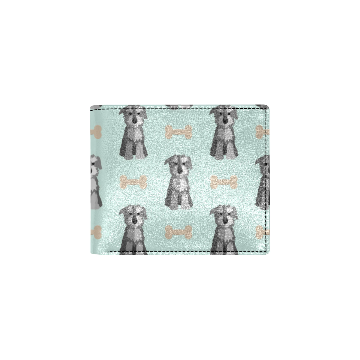 Schnauzers Pattern Print Design A03 Men's ID Card Wallet