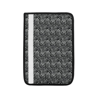 Paisley Black Design Print Car Seat Belt Cover