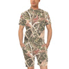 Camouflage Realistic Tree Authumn Print Men's Romper