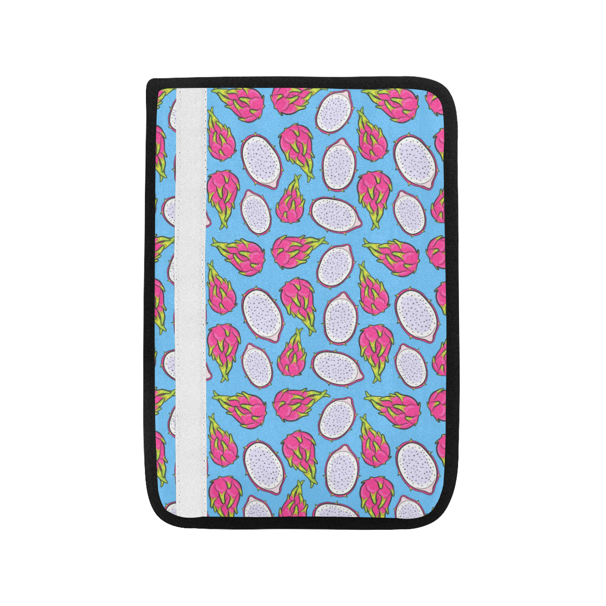 Dragonfruit Pattern Print Design DF04 Car Seat Belt Cover