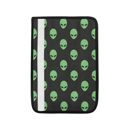Alien Green Neon Pattern Print Design 01 Car Seat Belt Cover