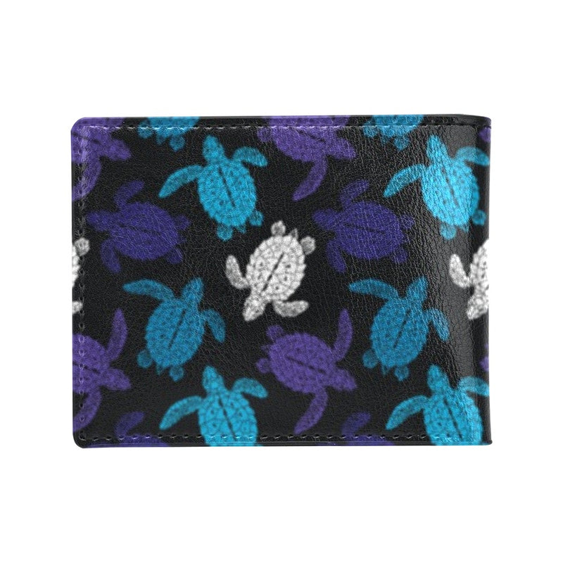 Sea Turtle Print Design LKS306 Men's ID Card Wallet