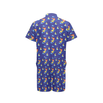 Fairy with Moon Print Pattern Men's Romper