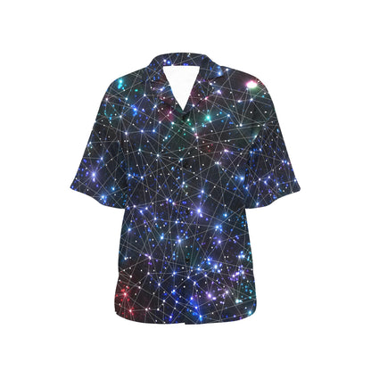 Cosmic Pattern Print Design 01 Women's Hawaiian Shirt