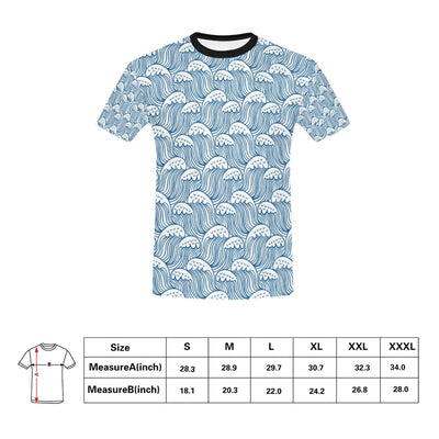 Wave Print Design LKS306 Men's All Over Print T-shirt