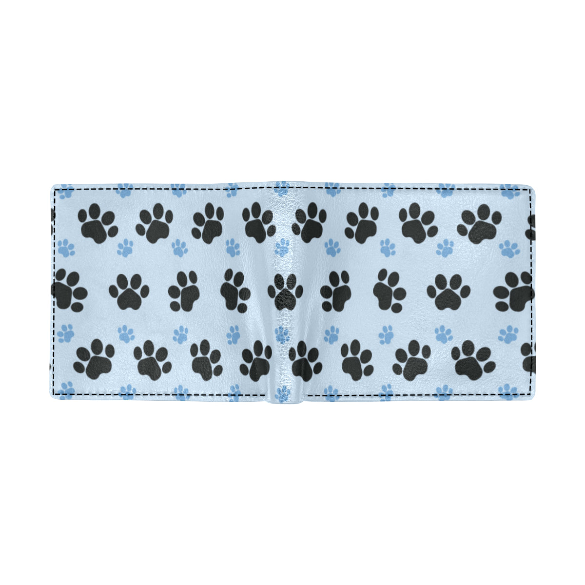 Paw Pattern Print Design A04 Men's ID Card Wallet