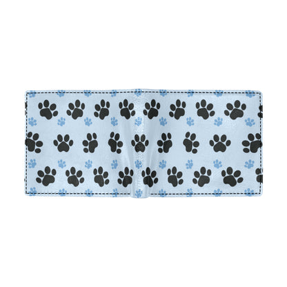 Paw Pattern Print Design A04 Men's ID Card Wallet