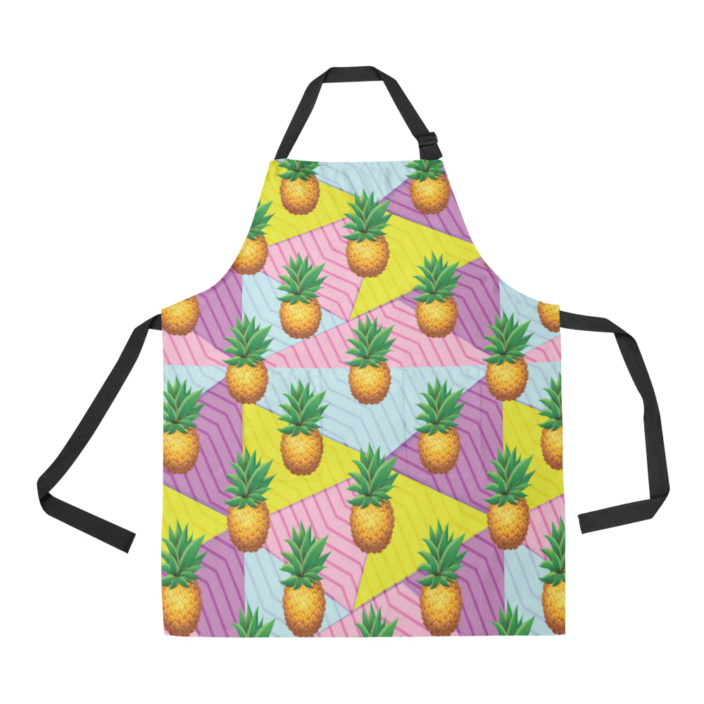 Pineapple Pattern Print Design PP05 Apron with Pocket