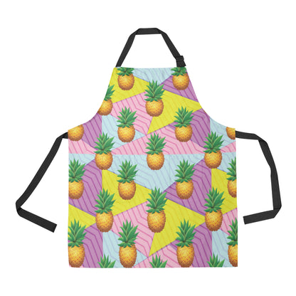 Pineapple Pattern Print Design PP05 Apron with Pocket