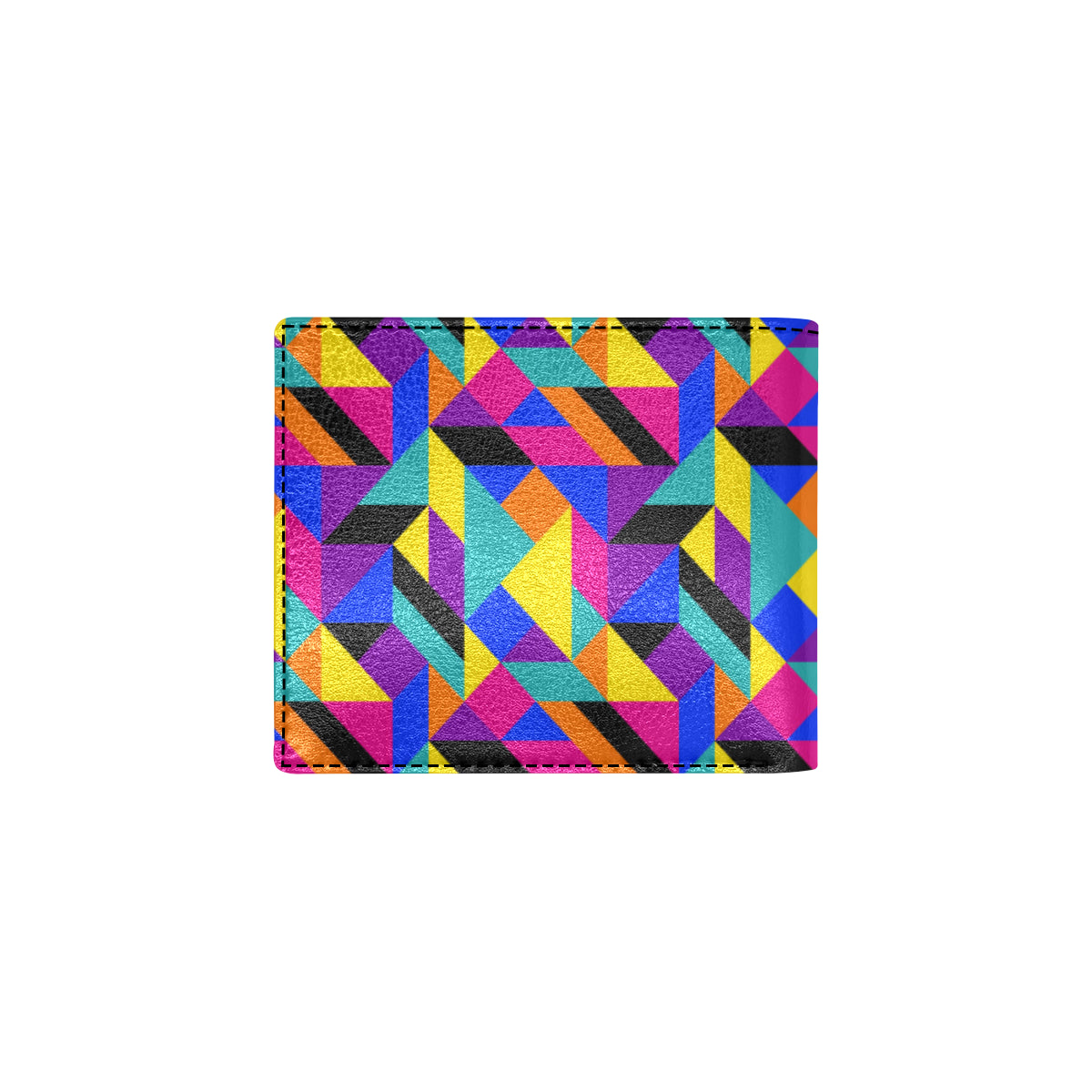 90s Colorful Pattern Print Design 1 Men's ID Card Wallet