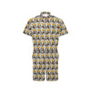 Eagles Head Pattern Men's Romper