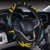 Palm Tree Pattern Steering Wheel Cover with Elastic Edge