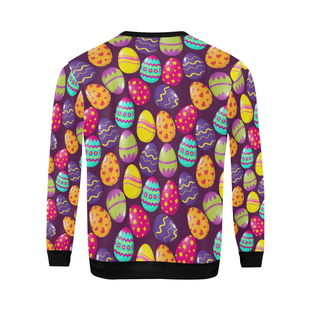 Easter Eggs Pattern Print Design RB04 Men Long Sleeve Sweatshirt