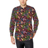 Peace Sign Colorful Design Print Men's Long Sleeve Shirt