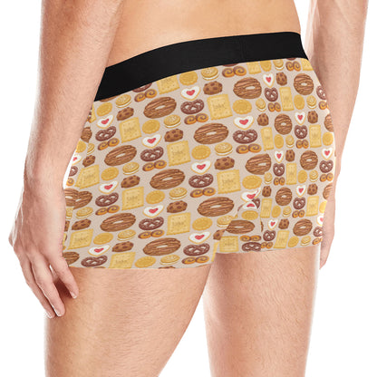 Cookie Pattern Print Design 02 Men's Boxer Briefs