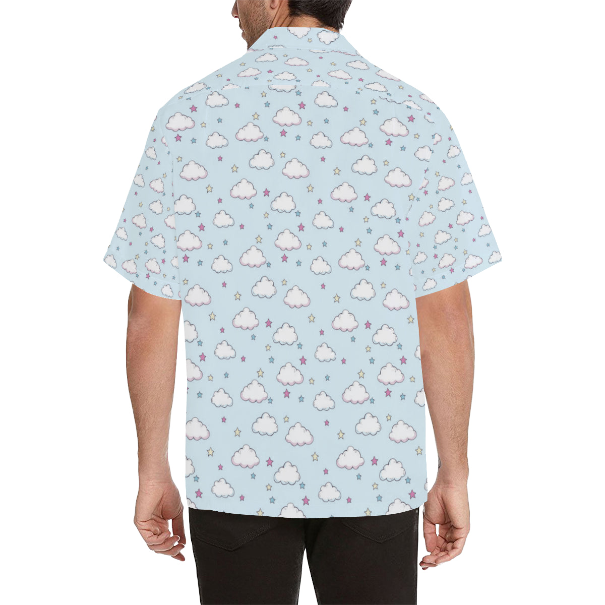 Cloud  Pattern Print Design 01 Men's Hawaiian Shirt