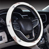 Anchor Pattern Print Design 06 Steering Wheel Cover with Elastic Edge