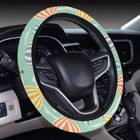 Ballon Pattern Print Design 01 Steering Wheel Cover with Elastic Edge