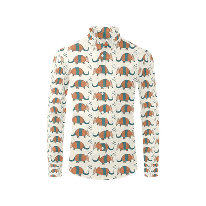Armadillo Pattern Print Design 01 Men's Long Sleeve Shirt
