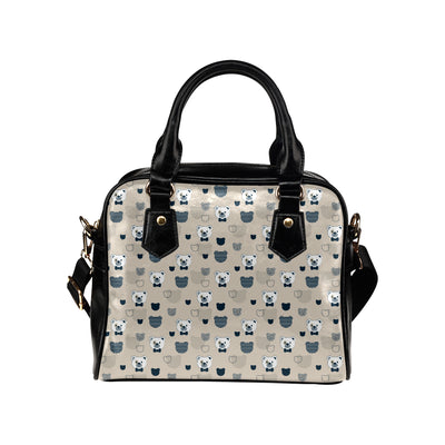 Bear Pattern Print Design 05 Shoulder Handbag