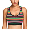 Mexican Blanket Classic Print Pattern Sports Bra