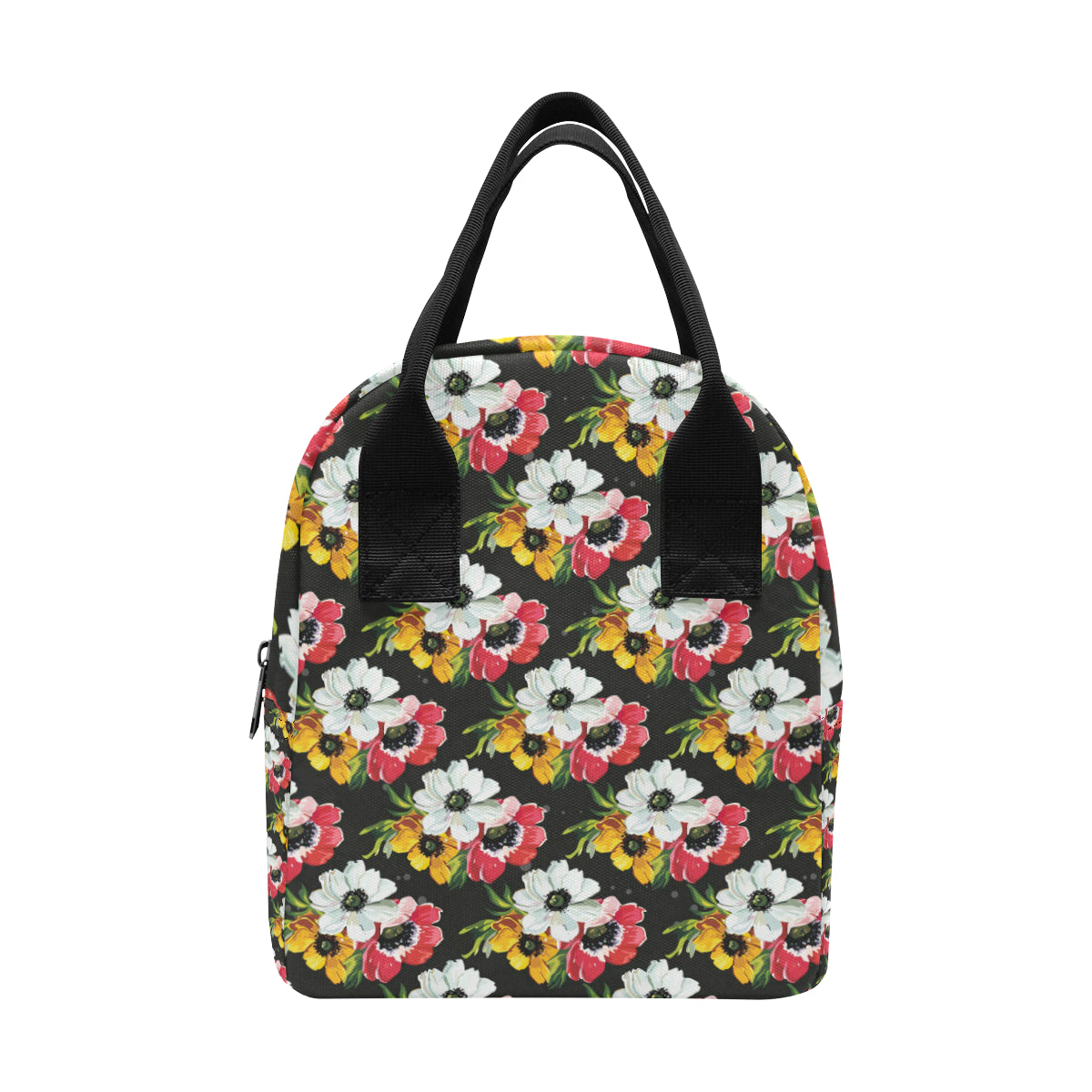 Anemone Pattern Print Design AM07 Insulated Lunch Bag
