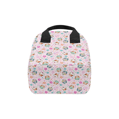 Cupcake Pattern Print Design CP03 Insulated Lunch Bag