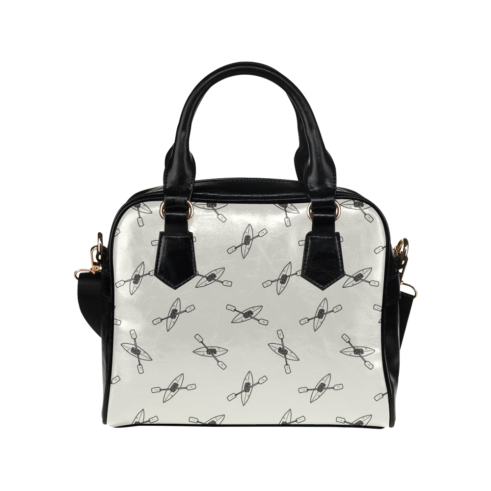 Kayak Pattern Print Design 01 Shoulder Handbag