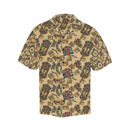 Totem Print Design LKS305 Men's Hawaiian Shirt