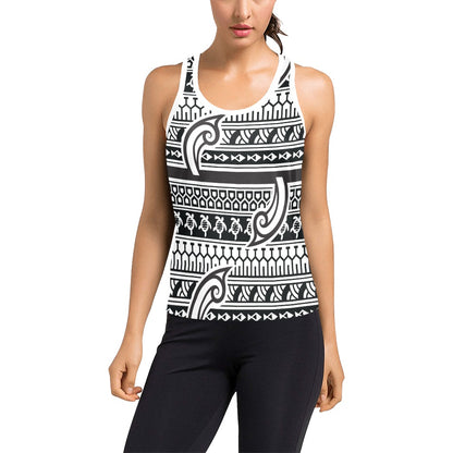 Samoan Style Print Design LKS305 Women's Racerback Tank Top