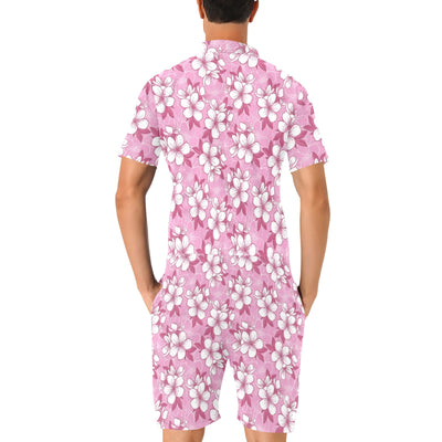 Cherry Blossom Pattern Print Design CB02 Men's Romper