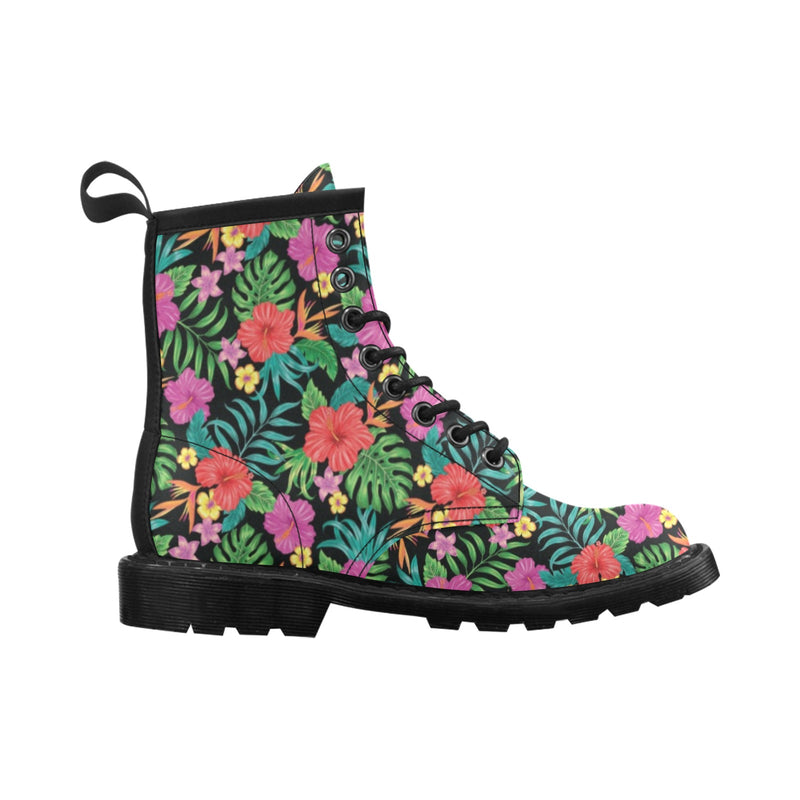 Hibiscus Red Hawaiian Flower Women's Boots