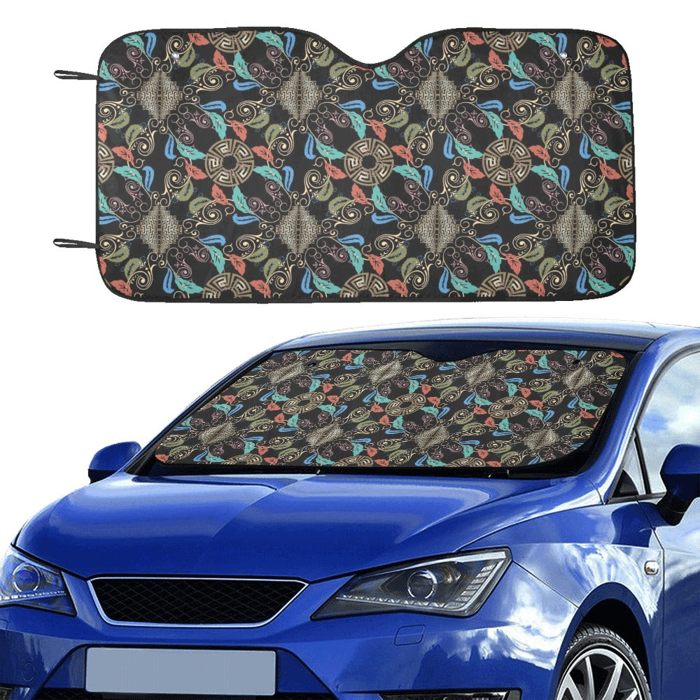 Ancient Greek Print Design LKS308 Car front Windshield Sun Shade