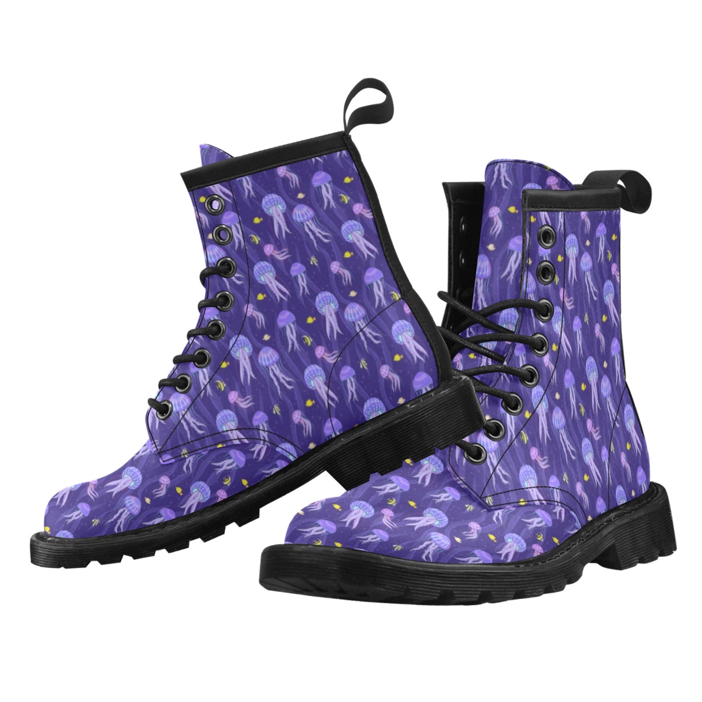Jellyfish Style Print Women's Boots